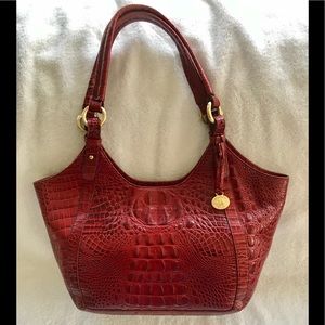 Genuine Brahmin Handbag  in Red
